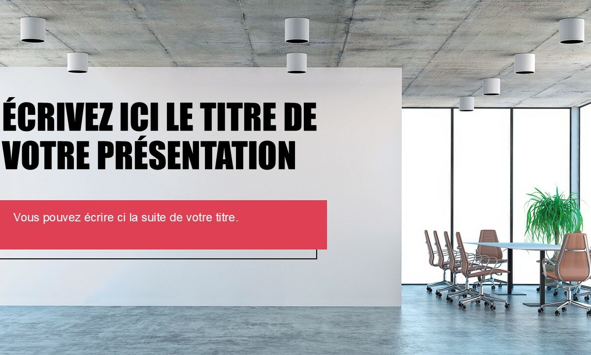 Template "présentation Pro" rouge Impact