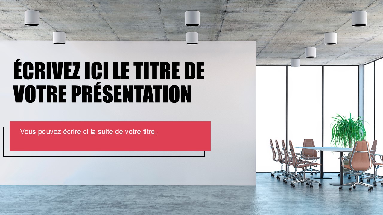 Template "présentation Pro" rouge Impact