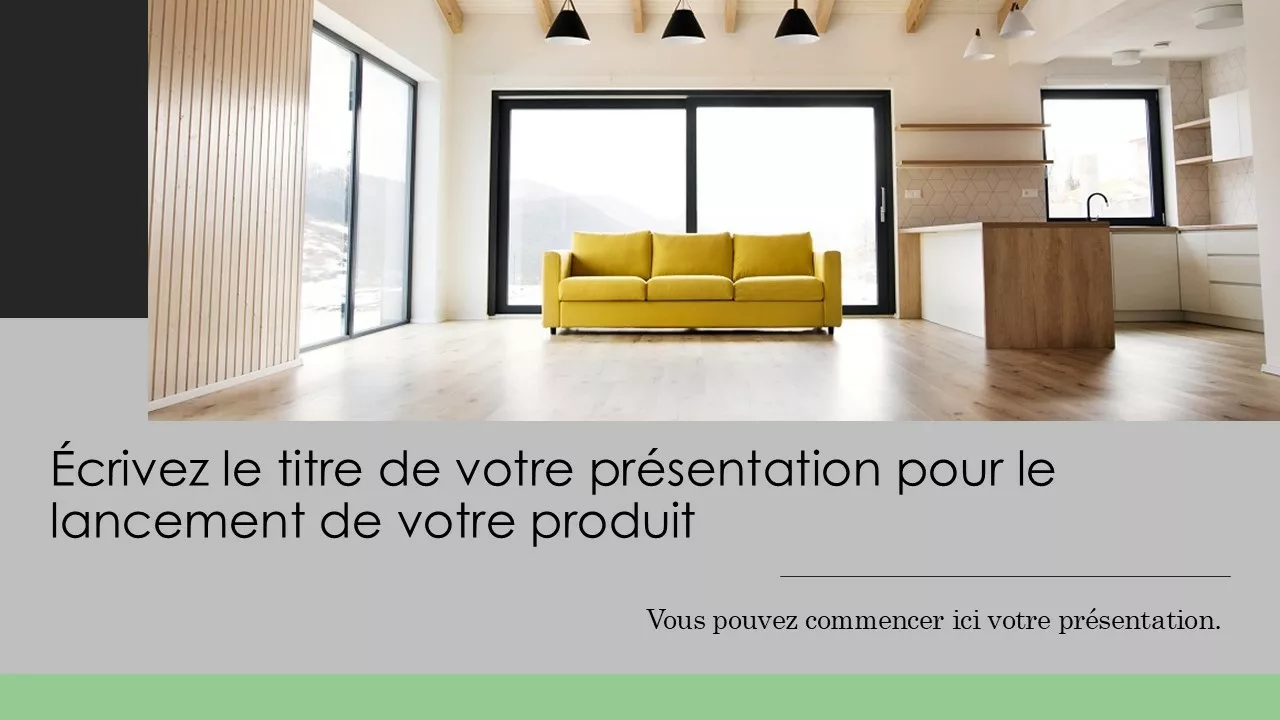 Template lancement d'un nouveau produit